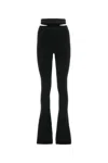 Andreädamo Andreadamo Black Stretch Viscose Blend Pant