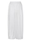 Andreädamo Pleated Palazzo Trousers In White