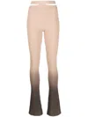 Andreädamo Printed Cut-out Trousers In Neutral