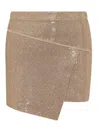 Andreädamo Andreādamo Rhinestone Mini Skirt