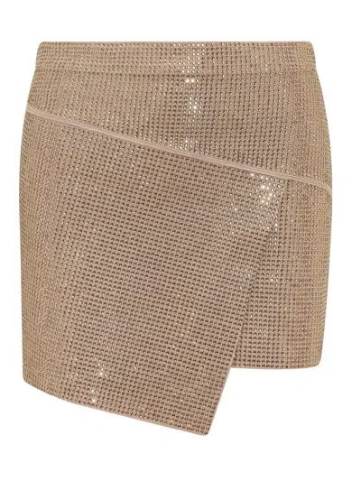 ANDREÄDAMO ANDREĀDAMO RHINESTONE MINI SKIRT