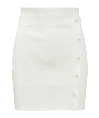 Andreädamo Rib Skirt In White