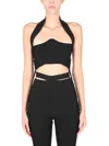 Andreädamo Andreadamo Ribbed Bustier In Black