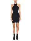 Andreädamo Racerback Cut-out Mini Dress In Black