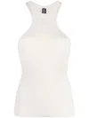 Andreädamo Andreādamo Woman Tank Top Ivory Size Xs Polyamide, Elastane In Grey