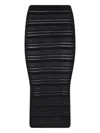 Andreädamo Ribbed Knit Maxi Skirt - Black