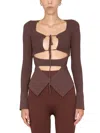 Andreädamo Andreādamo Ribbed Tops