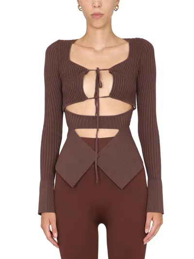 Andreädamo Andreādamo Ribbed Tops