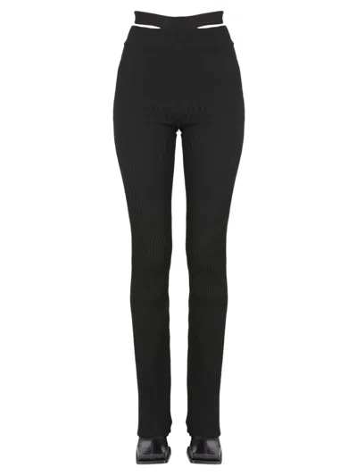 ANDREÄDAMO RIBBED TROUSERS WITH CUT OUT BELT