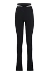 Andreädamo Andreādamo Ribs Knitted Trousers In Black