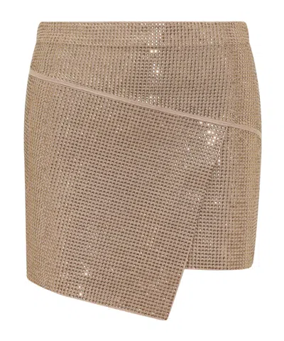 ANDREÄDAMO ANDREADAMO ASYMMETRIC EMBELLISHED SKIRT
