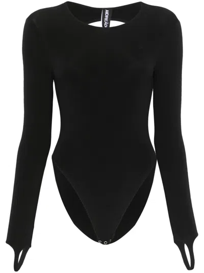 Andreädamo Sculpting Jersey Body Open Back In Black