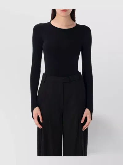 Andreädamo Sculpting Jersey Body Open Back In Black