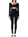 Andreädamo Andreādamo Sculpting Jersey Jumpsuit In Black