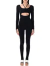 Andreädamo Andreādamo Sculpting Jersey Jumpsuit In Black