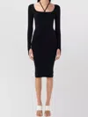 Andreädamo Andreadamo Sculpting Jersey Midi Dress