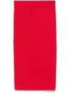Andreädamo Technical Split Midi Skirt In Red