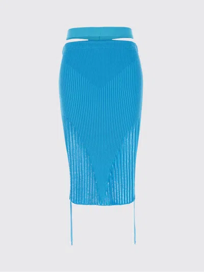 ANDREÄDAMO SKIRT ANDREADAMO WOMAN COLOR GNAWED BLUE,E26007011