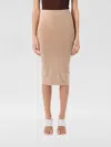 Andreädamo Andreādamo Sculpting Midi Skirt In Nude