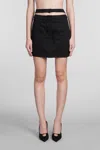 Andreädamo Andreādamo Knitted Mini Skirt In Black
