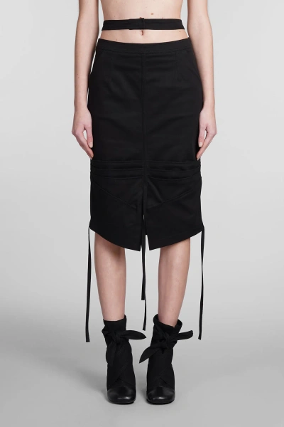 Andreädamo Skirt In Black Cotton