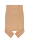 Andreädamo Skin Pink Stretch Viscose Blend Skirt In Pink
