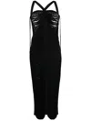 Andreädamo Sleeveless Knitted Dress In Black