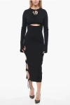 Andreädamo Andreādamo Dress With Cut-out Details In Black