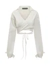 Andreädamo Cardigan In White Cotton In White