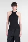 Andreädamo Ribbed Fitted Racerback Sleeveless Top