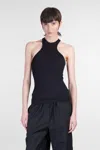 Andreädamo Ribbed Fitted Racerback Sleeveless Top