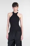 Andreädamo Ribbed Fitted Racerback Sleeveless Top