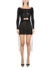Andreädamo Andreādamo Mini Ribbed Dress