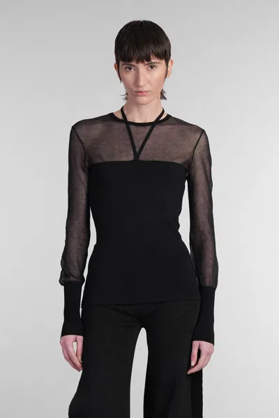 Andreädamo Topwear In Black Viscose