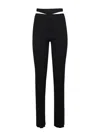Andreädamo Andreādamo Black Ribbed Trousers In Black