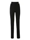 Andreädamo Andreādamo Black Ribbed Trousers In Black