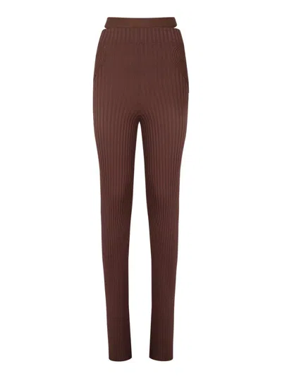 Andreädamo Andreādamo Trousers In Brown