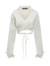 Andreädamo Cardigan In White Cotton In White