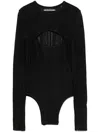 Andreädamo Wet Bodysuit In Black