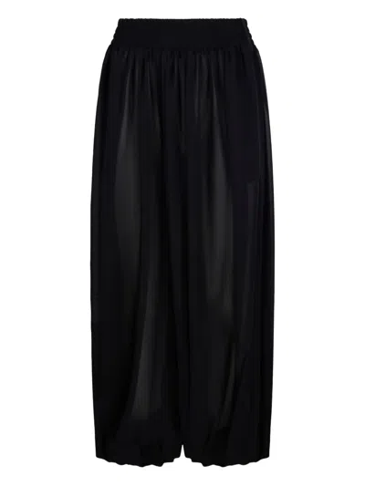 Andreädamo Wide-leg Trousers In Black