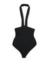 Andreädamo Andreādamo Woman Bodysuit Black Size M Viscose, Polyester, Polyamide, Elastane