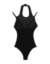 Andreädamo Andreādamo Woman Bodysuit Black Size S Viscose, Polyester, Polyamide, Elastane In Black