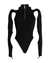 Andreädamo Andreādamo Woman Bodysuit Black Size Xxs/xs Polyamide, Elastane
