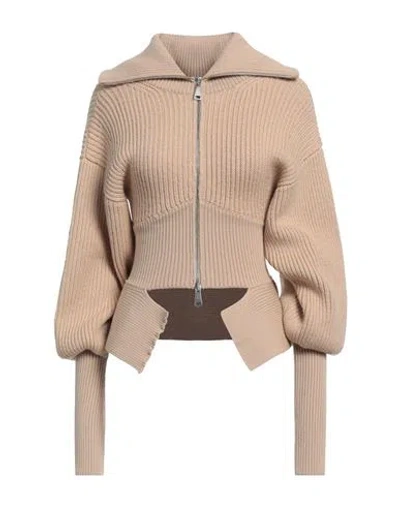 Andreädamo Andreādamo Woman Cardigan Beige Size M Merino Wool, Acrylic