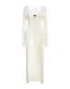 Andreädamo Andreādamo Woman Cardigan Ivory Size M Viscose, Polyester, Polyamide, Elastane In White