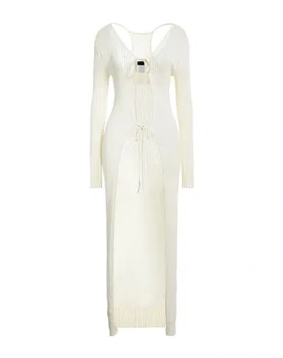 Andreädamo Andreādamo Woman Cardigan Ivory Size M Viscose, Polyester, Polyamide, Elastane In White