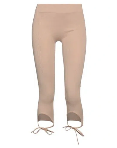 Andreädamo Andreādamo Woman Leggings Light Brown Size Xxs/xs Polyamide, Elastane In Pink