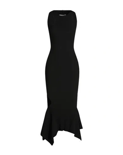 Andreädamo Andreādamo Woman Maxi Dress Black Size S Viscose, Polyester, Polyamide, Elastane