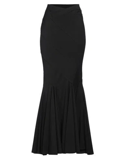Andreädamo Andreādamo Woman Maxi Skirt Black Size S Polyester, Viscose, Elastane