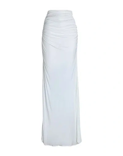 Andreädamo Andreādamo Woman Maxi Skirt White Size M Viscose In Neutral